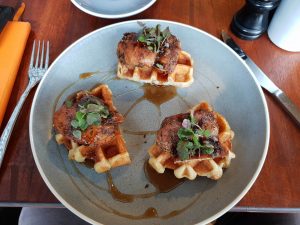 waffles and chicken in fortitude valley