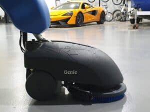 workshop floor scrubbing