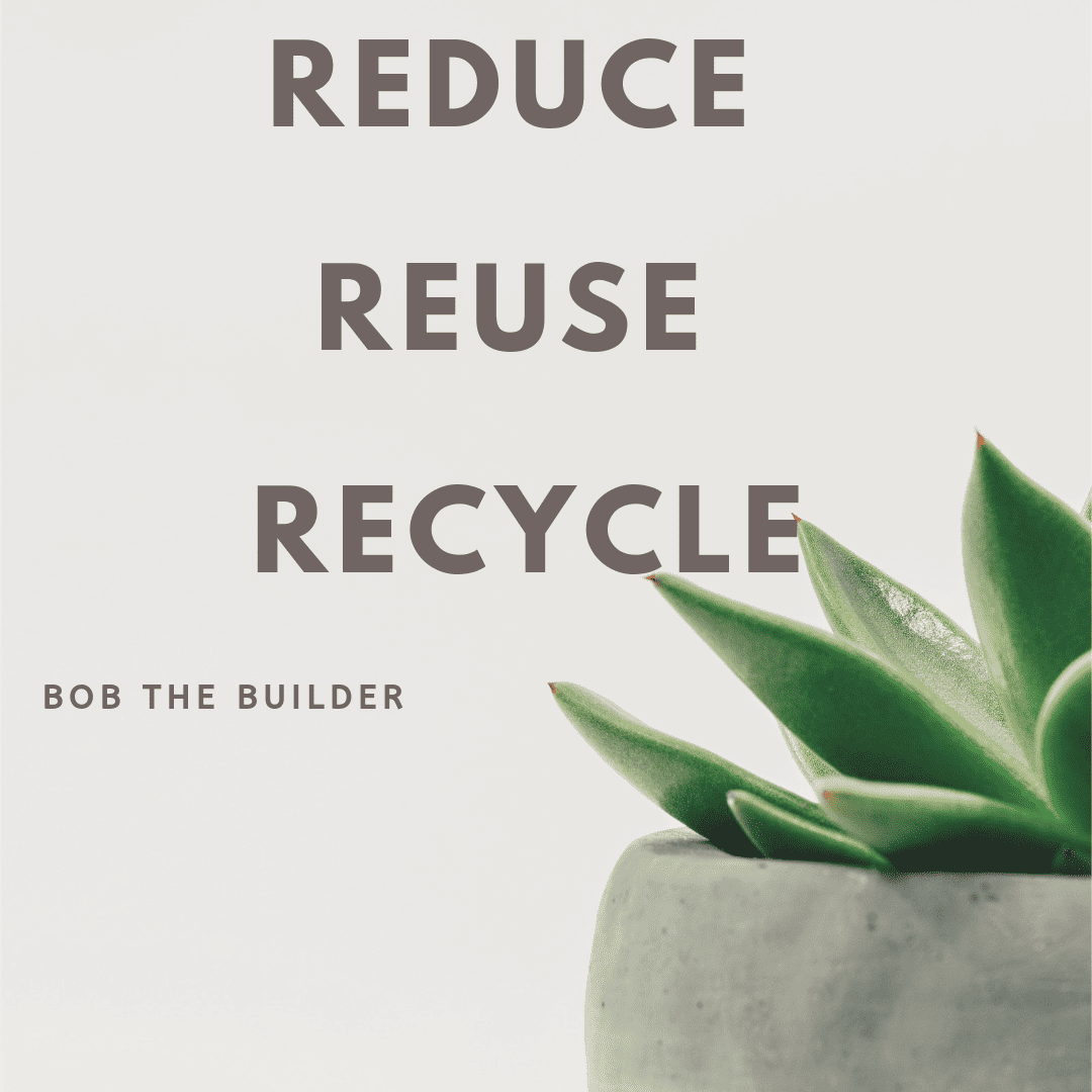 reduce reuse recycle office poster